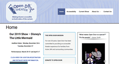 Desktop Screenshot of opendoortheater.org