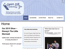 Tablet Screenshot of opendoortheater.org